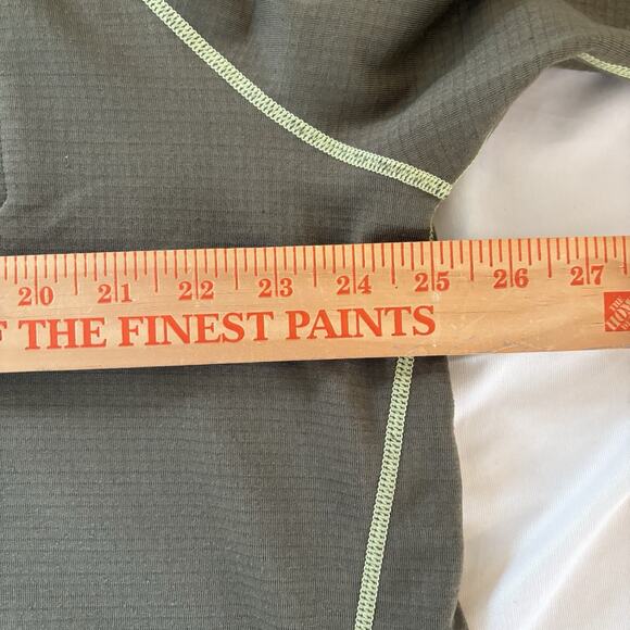 Eddie Bauer Men’s XL Fleece Lined Free Heat Green 1/4 Zip Shirt Thumb Holes - Picture 13 of 16